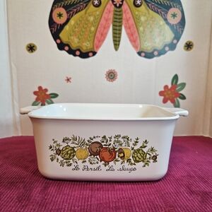 Corning Ware Spice Of Life 7" Casserole Dish 7"×6 1/2"×3 No Lid